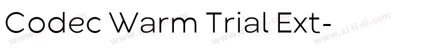 Codec Warm Trial Ext字体转换